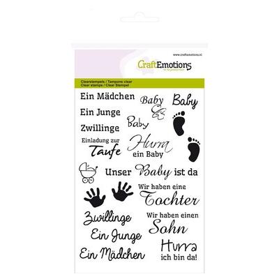 CraftEmotions Clear Stamps deutsch - Baby